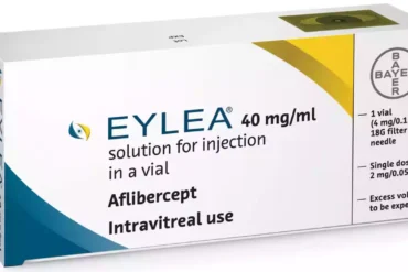Φάρμακο Eylea (αφλιβερσέπτη): αντι-VEGF παράγοντας για την υγρή AMD και το διαβητικό οίδημα της ωχράς.